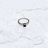 Срібне кільце Proba з натуральним сапфіром 0.75ct, вага виробу 2,76 г (2168768) 18 розмір, фото 6