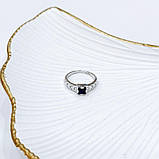 Срібне кільце Proba з натуральним сапфіром 0.75ct, вага виробу 2,76 г (2168768) 18 розмір, фото 7