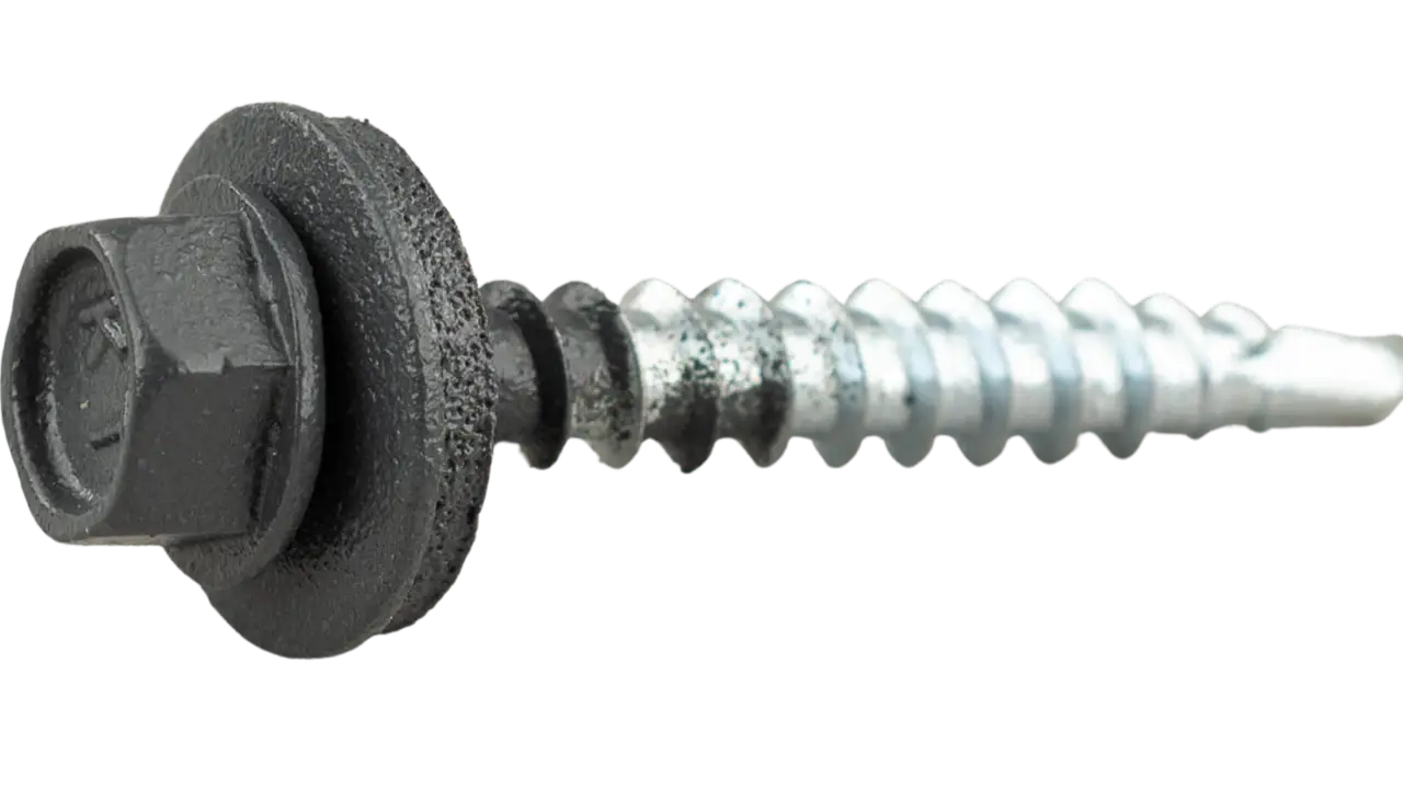 Саморіз покрівельний по дереву 48*35 7016 (250шт), фото 1