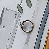 Срібне кільце Proba з натуральним топазом 1.825ct, вага виробу 2,52 г (2188254) 18 розмір, фото 4