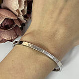 Срібний браслет Proba з без каменів, вага виробу 15,08 г (2101086) 18 розмір, фото 3