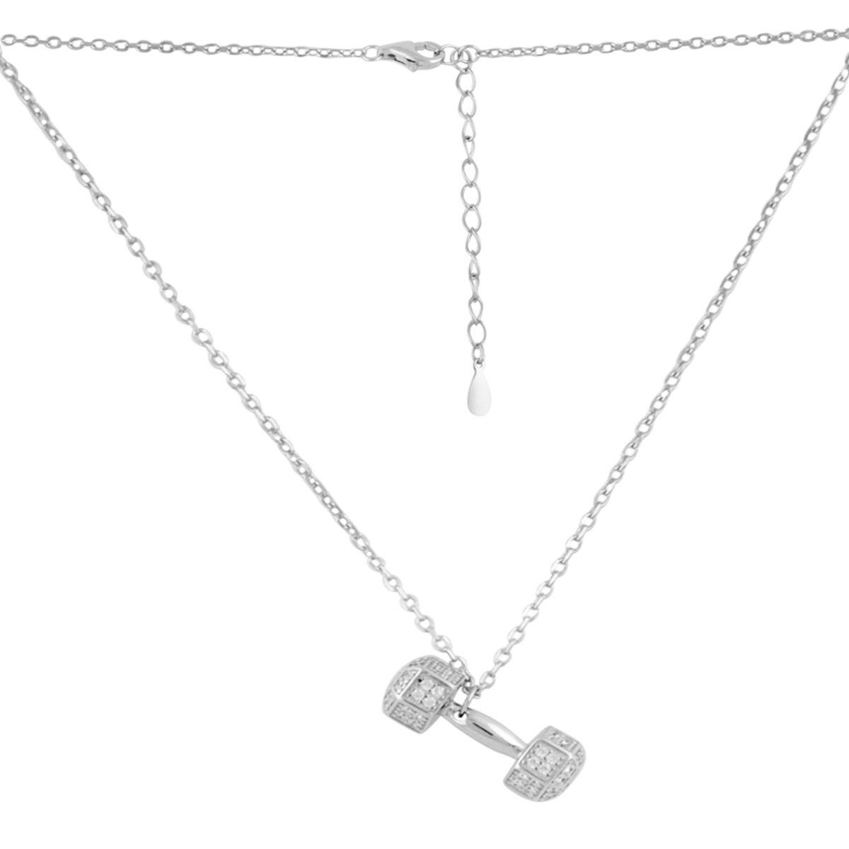 Срібне кольє Proba з фіанітами, вага виробу 4,71 гр (2101130) 400450 розмір, фото 1