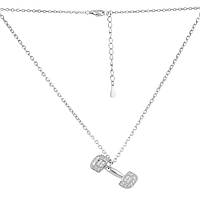 Срібне кольє Proba з фіанітами, вага виробу 4,71 гр (2101130) 400450 розмір