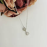 Срібне кольє Proba з фіанітами, вага виробу 4,71 гр (2101130) 400450 розмір, фото 3