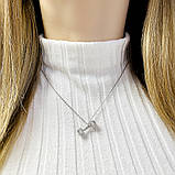 Срібне кольє Proba з фіанітами, вага виробу 4,71 гр (2101130) 400450 розмір, фото 4