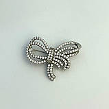 Срібна брошка Proba з фіанітами (2101161), фото 2