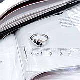 Срібне кільце Proba з натуральним сапфіром 0.683ct, вага виробу 2,93 г (2168829) 17 розмір, фото 4