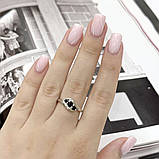 Срібне кільце Proba з натуральним сапфіром 0.683ct, вага виробу 2,93 г (2168829) 17 розмір, фото 5