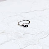 Срібне кільце Proba з натуральним сапфіром 0.683ct, вага виробу 2,93 г (2168829) 17 розмір, фото 6