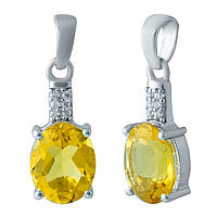 Срібна підвіска Proba з цитрином nano (1918852)