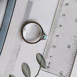 Срібне кільце Proba з натуральним топазом 0.98ct, вага виробу 1,91 г (2188339) 18 розмір, фото 4