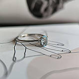 Срібне кільце Proba з натуральним топазом 0.98ct, вага виробу 1,91 г (2188339) 18 розмір, фото 5