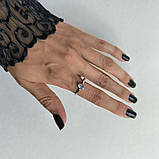 Срібне кільце Proba з натуральним топазом 0.98ct, вага виробу 1,91 г (2188339) 18 розмір, фото 6