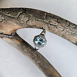 Срібне кільце Proba з натуральним топазом 1.888ct, вага виробу 3,19 г (2188384) 18 розмір, фото 3