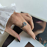 Срібне кільце Proba з натуральним топазом 1.888ct, вага виробу 3,19 г (2188384) 18 розмір, фото 7