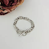 Срібний браслет Proba з без каменів, вага виробу 25,71 г (2102410) 18 розмір, фото 2