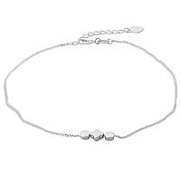 Срібний браслет на ногу Proba з без каменів, вага виробу 1,95 г (2169482) 2326 розмір