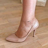 Срібний браслет на ногу Proba з без каменів, вага виробу 1,95 г (2169482) 2326 розмір, фото 6