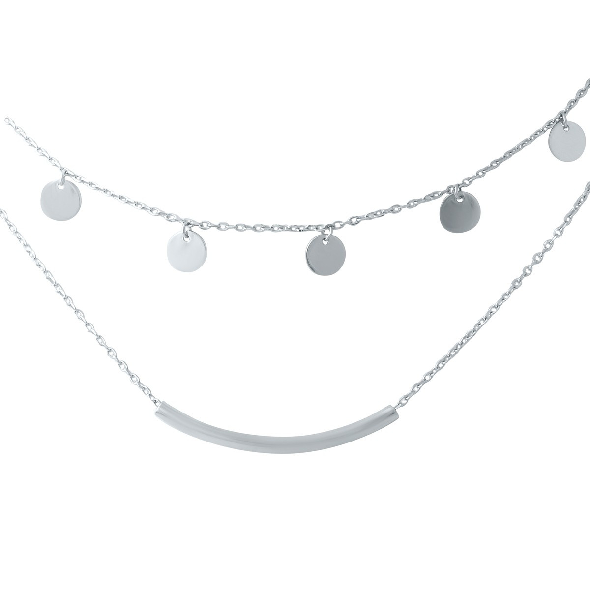 Срібне кольє Proba з без каменів, вага виробу 5,46 г (1935958) 400430 розмір, фото 1