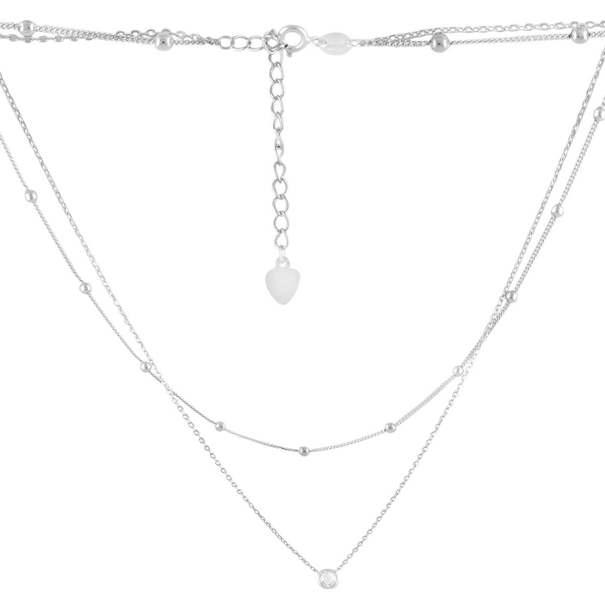 Срібне кольє Proba з фіанітами, вага виробу 5,21 г (2102625) 450500 розмір, фото 1