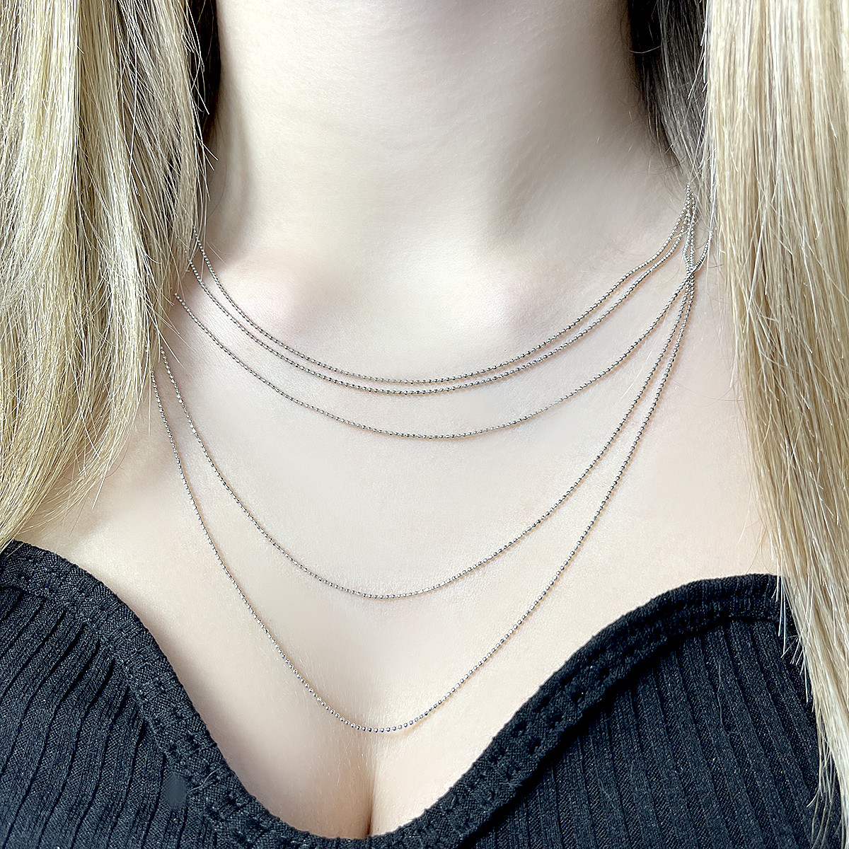 Срібне кольє Proba з без каменів, вага виробу 7,65 г (2102762) 450500 розмір, фото 1