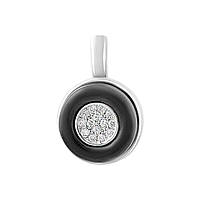 Срібна підвіска Proba з керамікою, фіанітами (2169727)