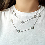 Срібне кольє Proba з натуральним перламутром, вага виробу 16,55 г (60001361) 100105 розмір, фото 2