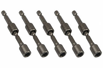 Набір головок торцевих ударних магнітних для шуруповерта GUT Mechanic 1/4” 8 мм L-48 мм, 10 шт. (IMS10810)