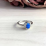 Срібне кільце Proba з опалом 0.56ct, вага виробу 2,27 г (1948231) 17.5 розмір, фото 2