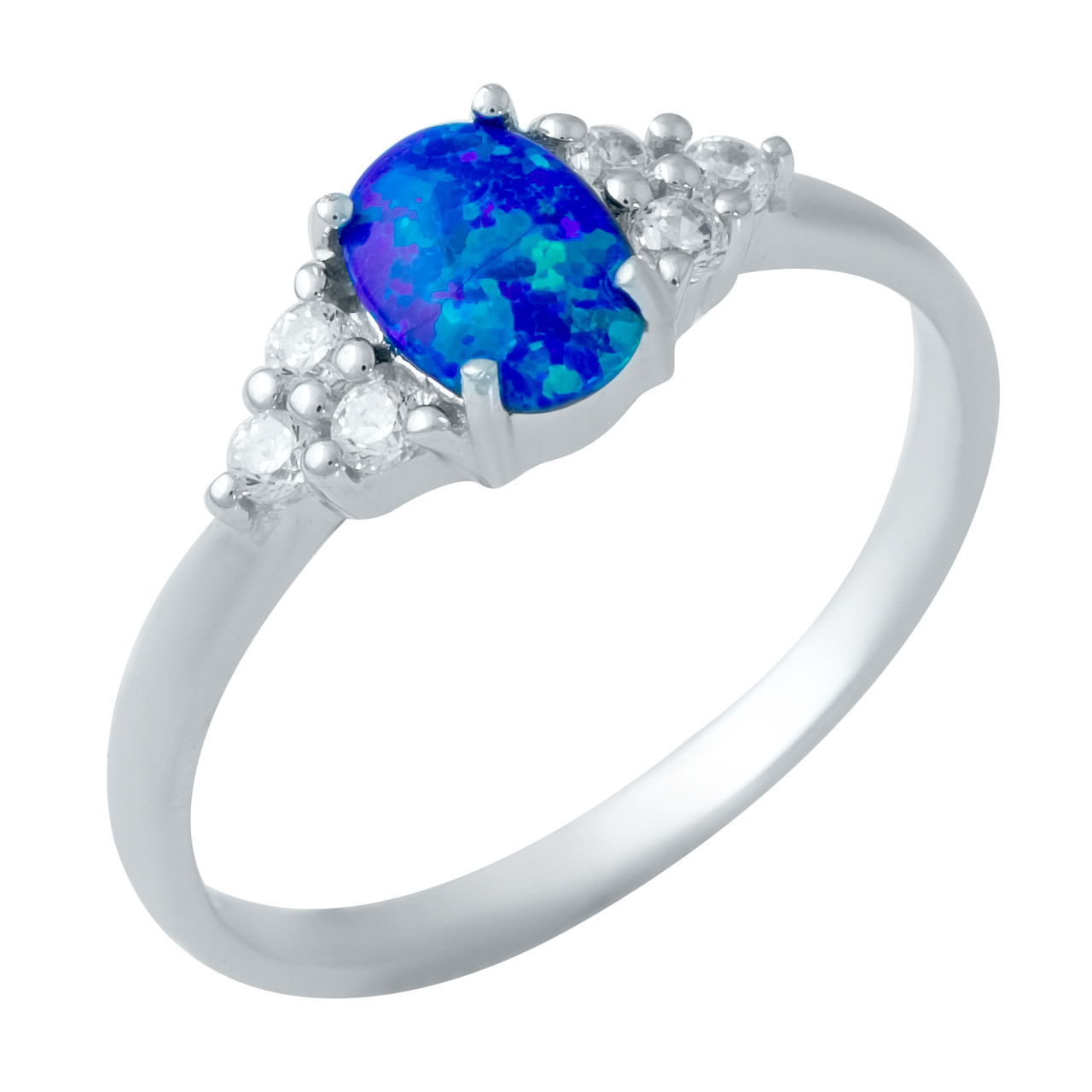 Срібне кільце Proba з опалом 0.655ct, вага виробу 2,61 г (1948262) 18.5 розмір, фото 1