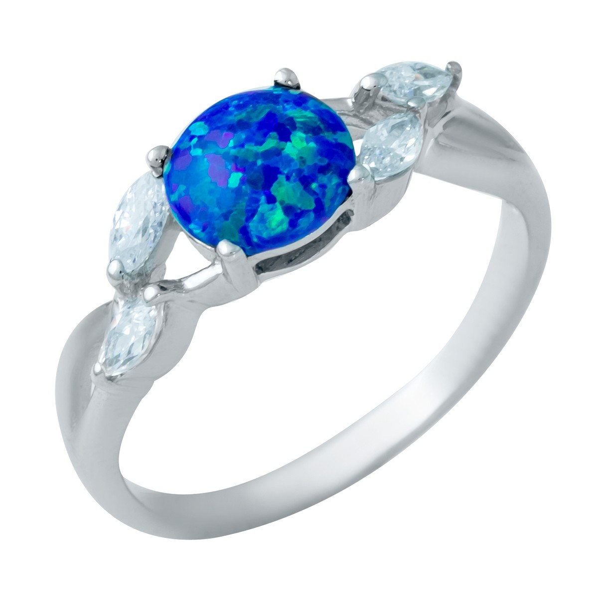 Срібне кільце Proba з опалом 0.675ct, вага виробу 2,22 г (1948323) 18 розмір, фото 1