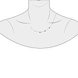 Срібне кольє Proba з без каменів, вага виробу 3,65 г (1952863) 450500 розмір, фото 2