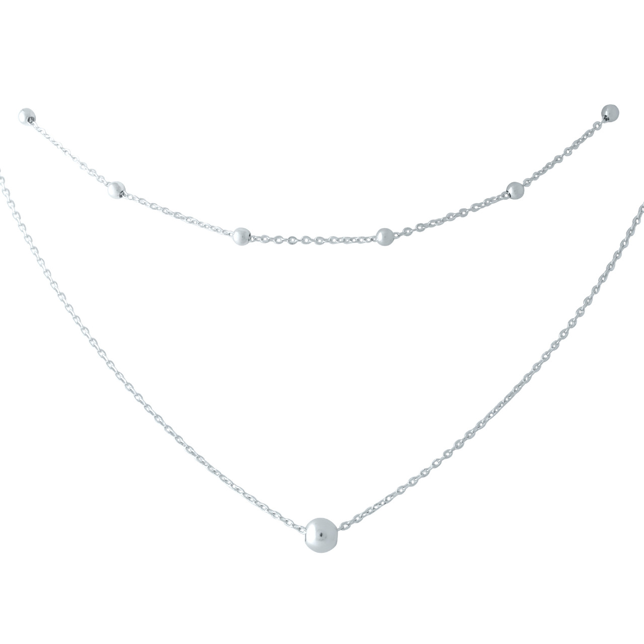 Срібне кольє Proba з без каменів, вага виробу 4,41 г (1953136) 450500 розмір, фото 1