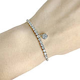 Срібний браслет Proba з фіанітами, вага виробу 4,61 гр (1956083) 1720 розмір, фото 2