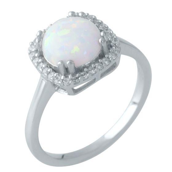 Срібне кільце Proba з опалом 1.156ct, вага виробу 2,49 г (1960493) 17.5 розмір, фото 1