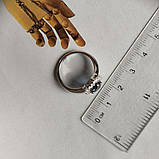 Срібне кільце Proba із сапфіром nano 1.388ct, вага виробу 3,21 г (2188865) 18 розмір, фото 4