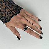 Срібне кільце Proba із сапфіром nano 1.388ct, вага виробу 3,21 г (2188865) 18 розмір, фото 6