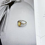 Срібне кільце Proba з цитрином nano 3.2ct, вага виробу 4,1 г (2170402) 18.5 розмір, фото 3