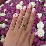 Срібне кільце Proba з цитрином nano 3.2ct, вага виробу 4,1 г (2170402) 18.5 розмір, фото 5