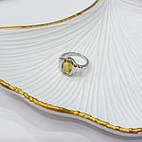 Срібне кільце Proba з цитрином nano 3.2ct, вага виробу 4,1 г (2170402) 18.5 розмір, фото 6