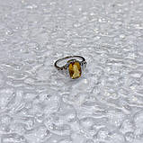Срібне кільце Proba з цитрином nano 3.2ct, вага виробу 4,1 г (2170402) 18.5 розмір, фото 7