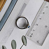 Срібне кільце Proba із сапфіром nano 0.32ct, вага виробу 1,95 г (2188919) 17 розмір, фото 4