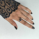 Срібне кільце Proba із сапфіром nano 0.32ct, вага виробу 1,95 г (2188919) 17 розмір, фото 6