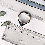 Срібне кільце Proba із сапфіром nano 0.597ct, вага виробу 1,73 г (2188995) 18.5 розмір, фото 4