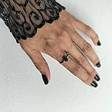 Срібне кільце Proba із сапфіром nano 0.597ct, вага виробу 1,73 г (2188995) 18.5 розмір, фото 6