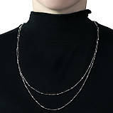 Срібне кольє Proba з без каменів, вага виробу 6,52 г (1967003) 6063 розмір, фото 3