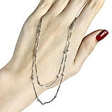 Срібне кольє Proba з без каменів, вага виробу 6,52 г (1967003) 6063 розмір, фото 4