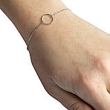 Срібний браслет Proba з без каменів, вага виробу 1,6 г (1967034) 1720 розмір, фото 2