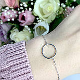 Срібний браслет Proba з без каменів, вага виробу 1,6 г (1967034) 1720 розмір, фото 3