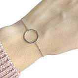 Срібний браслет Proba з без каменів, вага виробу 1,6 г (1967034) 1720 розмір, фото 4